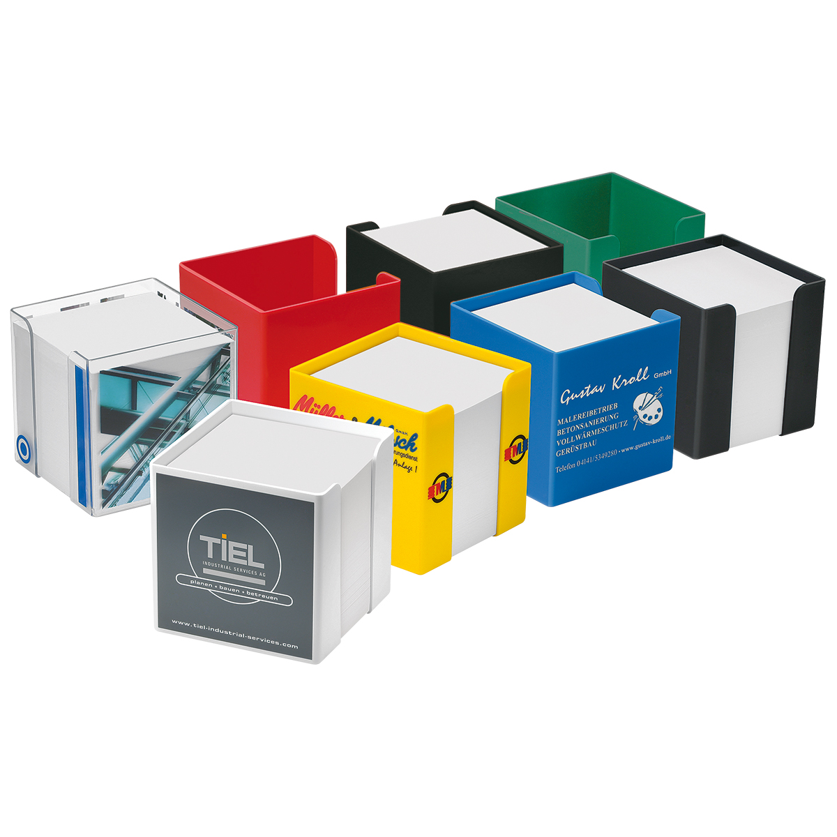 Zettelbox "Alpha" als Werbeartikel mit Logo bedrucken