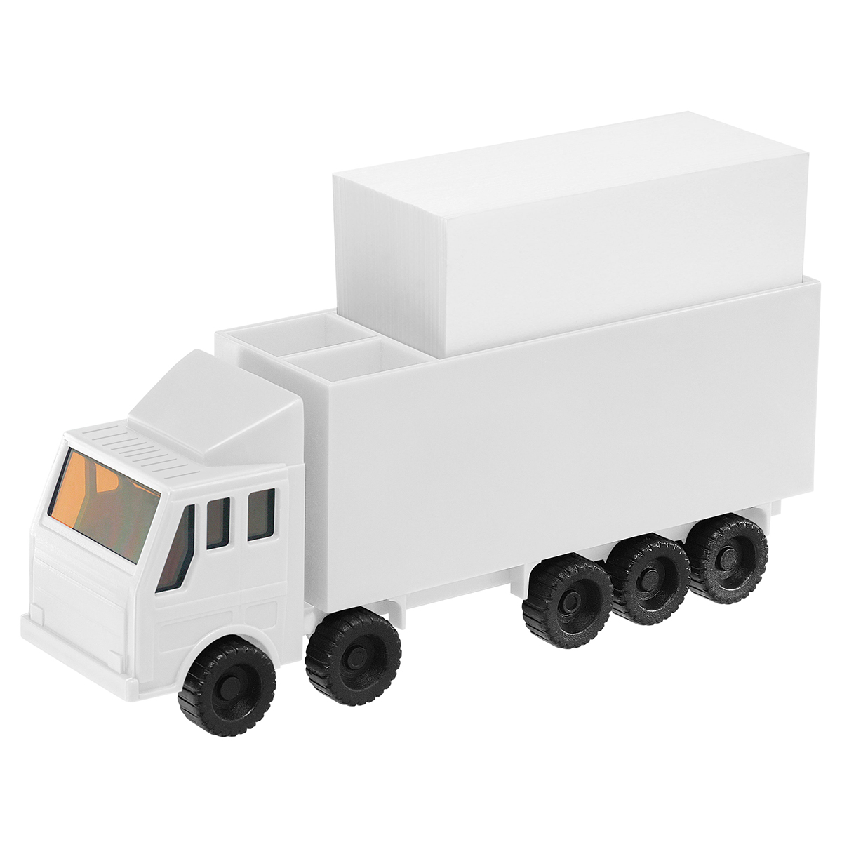 Zettelbox mit Köcher "LKW" als Werbeartikel mit Logo bedrucken