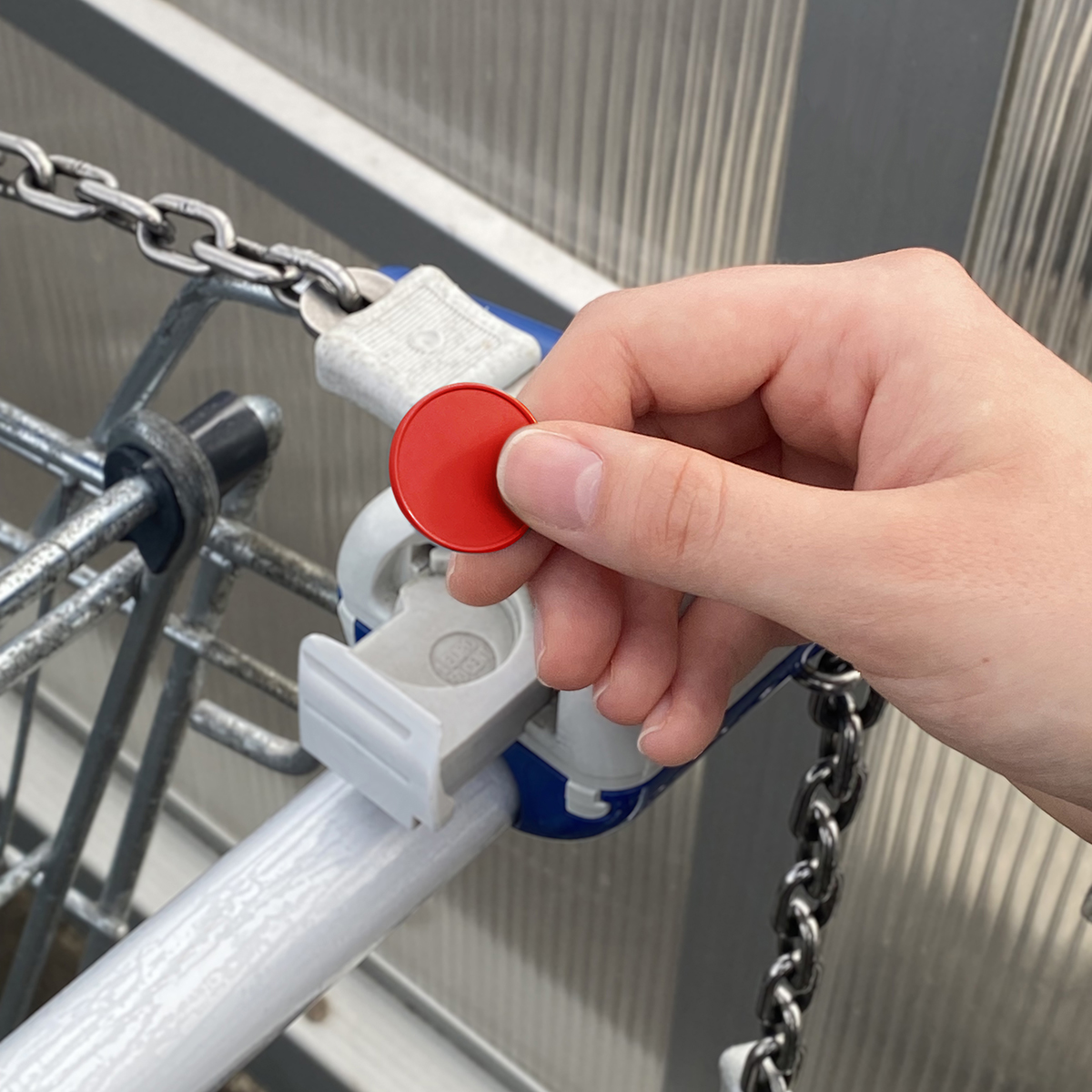 Chiphalter mit 1€-Chip "Alpha" als Werbeartikel mit Logo bedrucken