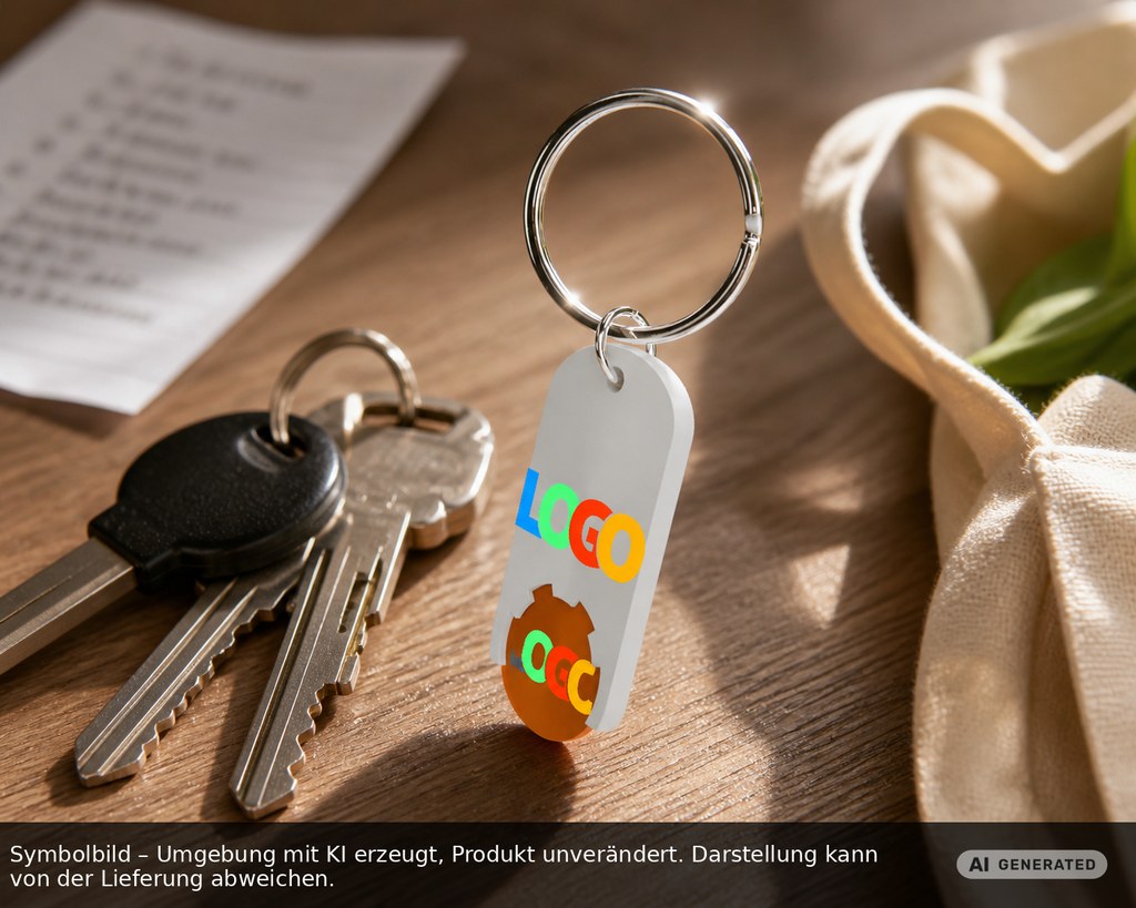 Chiphalter mit 1€-Chip "Alpha" als Werbeartikel mit Logo bedrucken