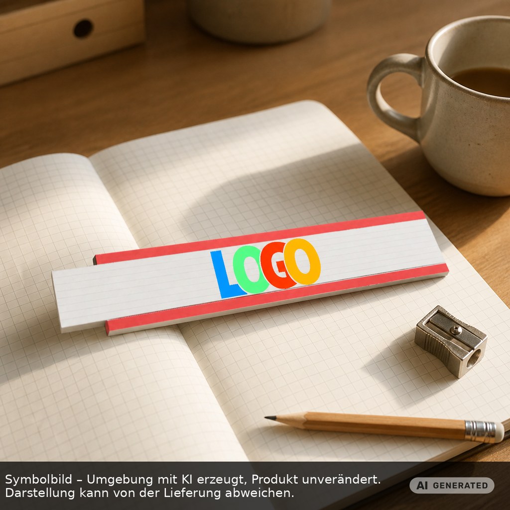 Zollstock Holz "Colour" als Werbeartikel mit Logo bedrucken